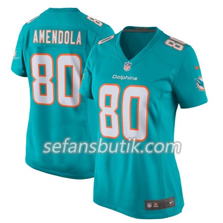Miami Dolphins Tröjor Danny Amendola 80 Nike Aqua - Dame Miami Dolphins Tröjor Danny Amendola 80 Nike Aqua - Dame